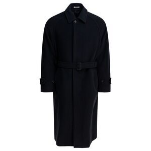 Auralee Men Long Wool Coat